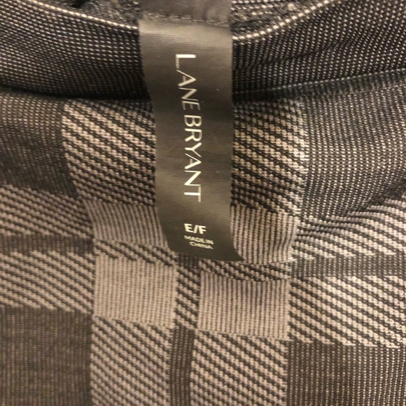 Lane Bryant black, gray plaid high waist leggings - Picture 4 of 6